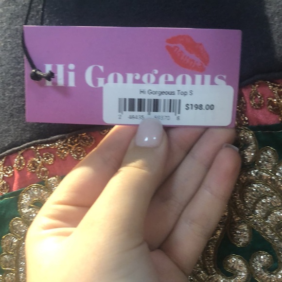 Hello Gorgeous Comfy Sweat Shirt With Bling On The Back - Picture 4 of 5